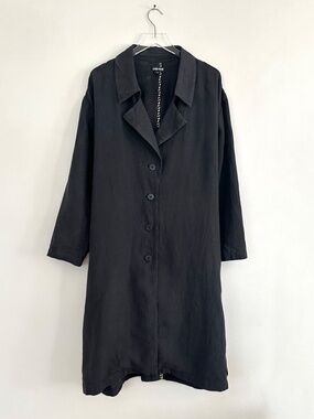 Ilana Kohn linen lisa trench coat jacket trenchcoat cotton chore la garconne S M